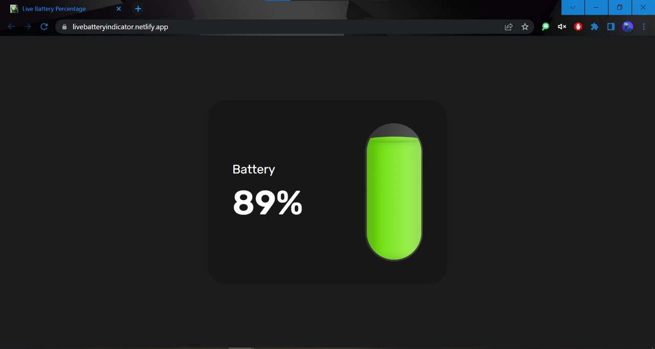 Battery Percentage Detector